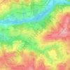 La Croix du Verdierの地形図、標高、地勢