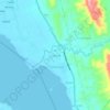 Cupangの地形図、標高、地勢
