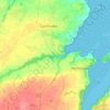 Pommelinの地形図、標高、地勢