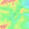 マイダーンシャーの地形図、標高、地勢