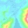 Kơ Nệtの地形図、標高、地勢