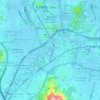 橋頭圍 Kiu Tau Waiの地形図、標高、地勢