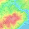 Point du Jourの地形図、標高、地勢