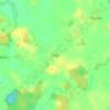 Toninの地形図、標高、地勢