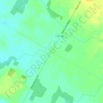 Brittonの地形図、標高、地勢