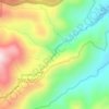 Catawba Fallsの地形図、標高、地勢