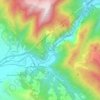 Furloの地形図、標高、地勢