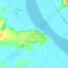 Te Kōpuruの地形図、標高、地勢