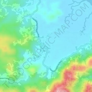 Capalayan Playgroundの地形図、標高、地勢