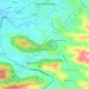 Chilojáの地形図、標高、地勢