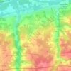 La Poterieの地形図、標高、地勢