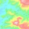 الحريوの地形図、標高、地勢