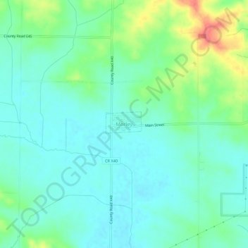 Morleyの地形図、標高、地勢