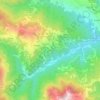 Comunegliaの地形図、標高、地勢