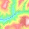 舞鶴洞の地形図、標高、地勢