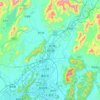 灵川县の地形図、標高、地勢
