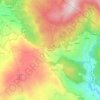 Padrõesの地形図、標高、地勢