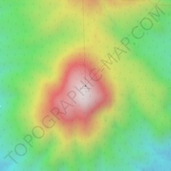 Cerro Altoの地形図、標高、地勢