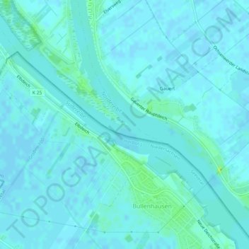 Bunthäuser Spitzeの地形図、標高、地勢