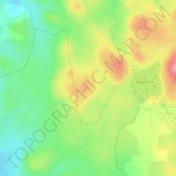 Brame-Loupの地形図、標高、地勢