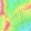 Lötschenpassの地形図、標高、地勢