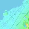 เสม็ดの地形図、標高、地勢