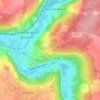 Le Four Blancの地形図、標高、地勢