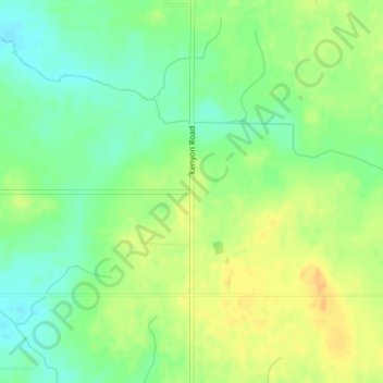 Mertonの地形図、標高、地勢