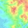 La Grosse Pierreの地形図、標高、地勢