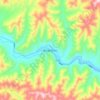 西仓镇 ཤིས་ཚང་།の地形図、標高、地勢
