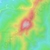 Mount Ayaasの地形図、標高、地勢