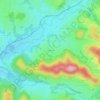 Le Boulayの地形図、標高、地勢