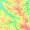 Костянтинівська міська громадаの地形図、標高、地勢