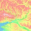 ロストフ州の地形図、標高、地勢