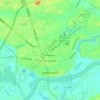 ウボンラーチャターニーの地形図、標高、地勢