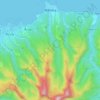 Māhinaの地形図、標高、地勢