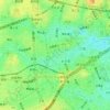 太子堂五丁目の地形図、標高、地勢