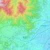 秦野市の地形図、標高、地勢