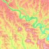 raionul Sorocaの地形図、標高、地勢