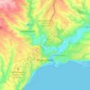 マリウポリの地形図、標高、地勢