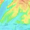 山手町の地形図、標高、地勢