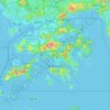 香港の地形図、標高、地勢
