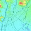 中央区の地形図、標高、地勢
