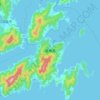 倉橋島の地形図、標高、地勢