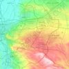 カイロ県の地形図、標高、地勢