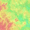 エカテリンブルクの地形図、標高、地勢