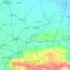 シャルキーヤ県の地形図、標高、地勢