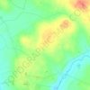 Straboeの地形図、標高、地勢