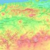 アインデフラ県の地形図、標高、地勢