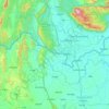 ノーンカーイ県の地形図、標高、地勢